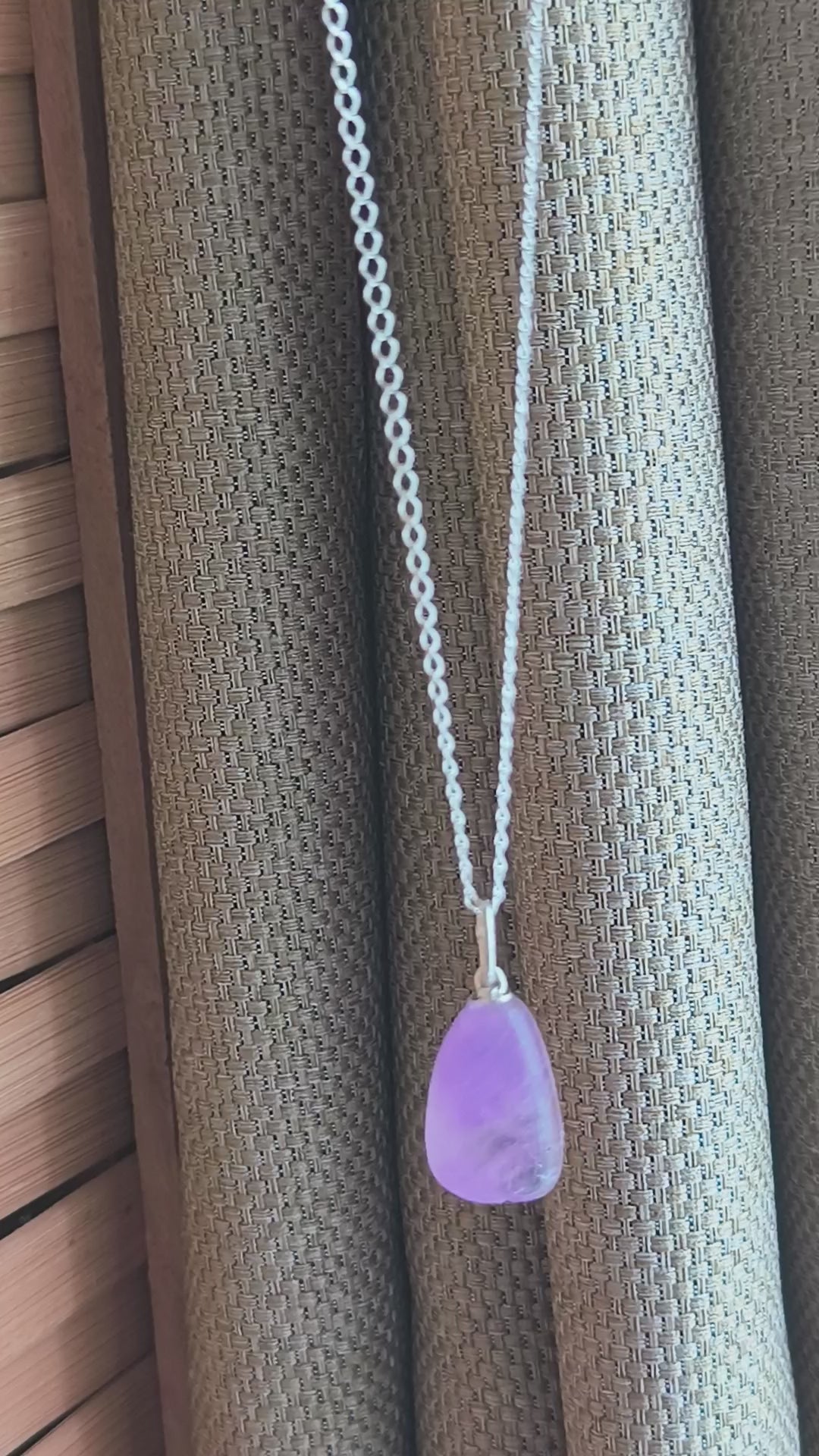 Pendentif Pierre Roulée en Améthyste