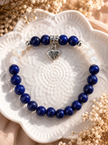 Bracelet Pierre de Lune & Lapis-Lazuli – Création Artisanale Fait Main