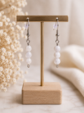 Boucles d’Oreilles Pierre de Lune – Création Artisanale en Argent 925