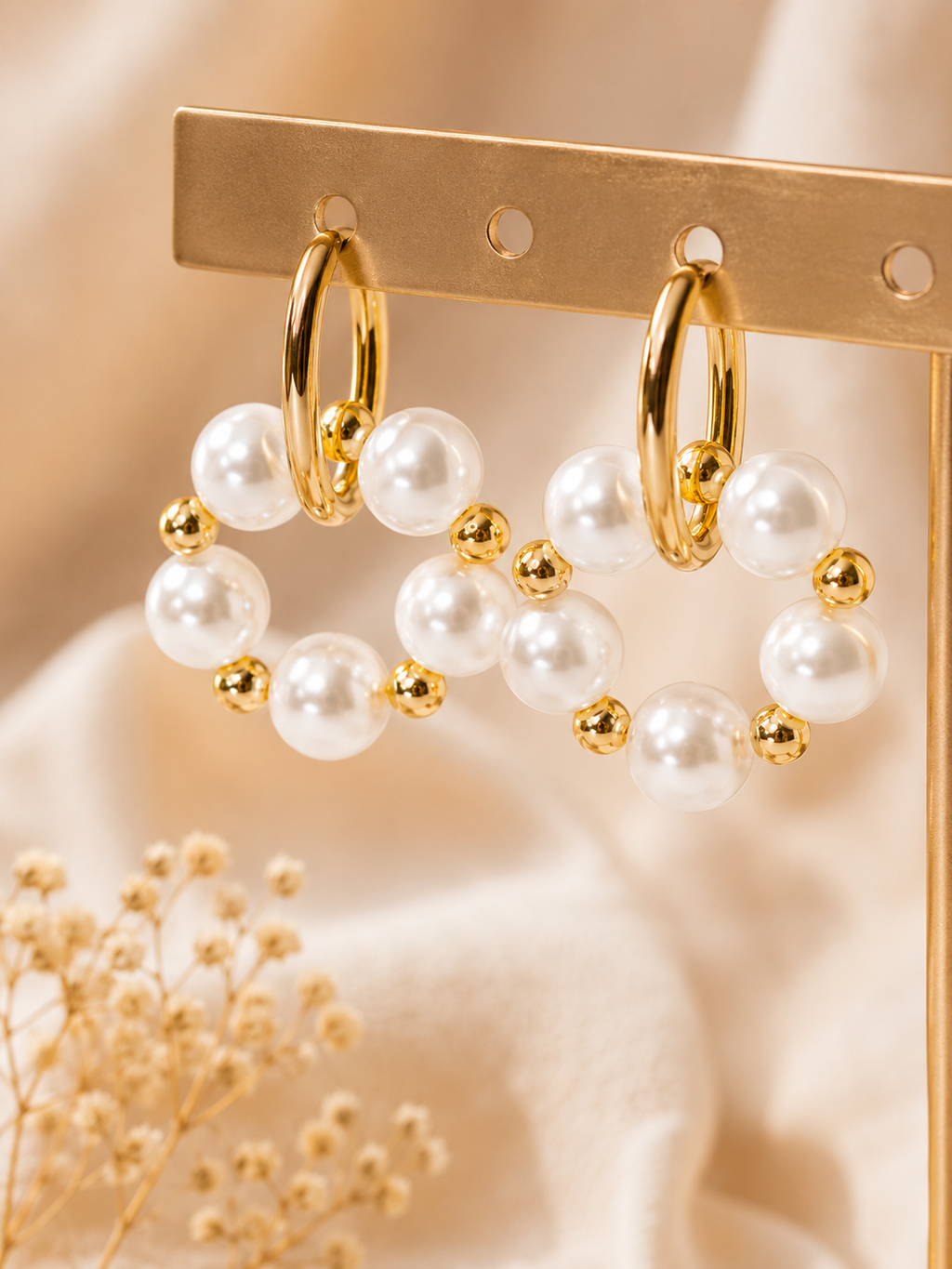 Boucles d’oreilles Nacre – Création artisanale ✨